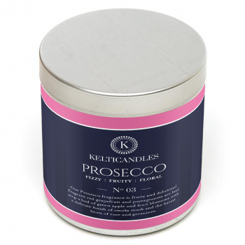 prosecco soy candle